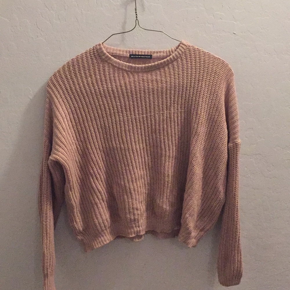 Pale pink brandy Melville sweater
